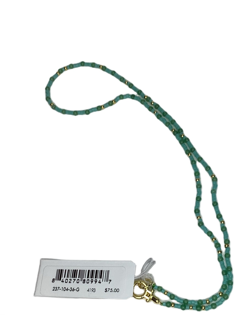 Gorjana Poppy Gem Aventurine Necklace New - Picture 5 of 6